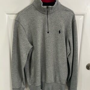 Ralph Lauren Men's Gray Zip-Up Sweater